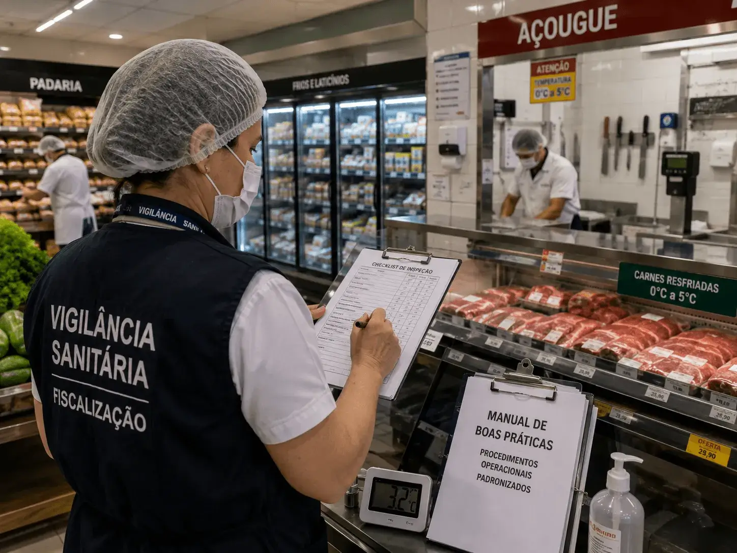 O que a Vigilância Sanitária avalia dentro de um supermercado?